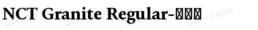 NCT Granite Regular字体转换